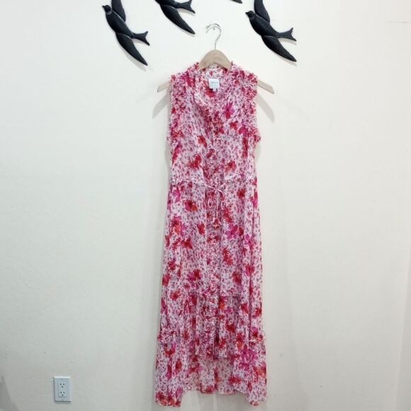 Misa Los Angeles Aurelie Gardenia Ruffled Midi Dress - Size XS - Picture 9 of 15